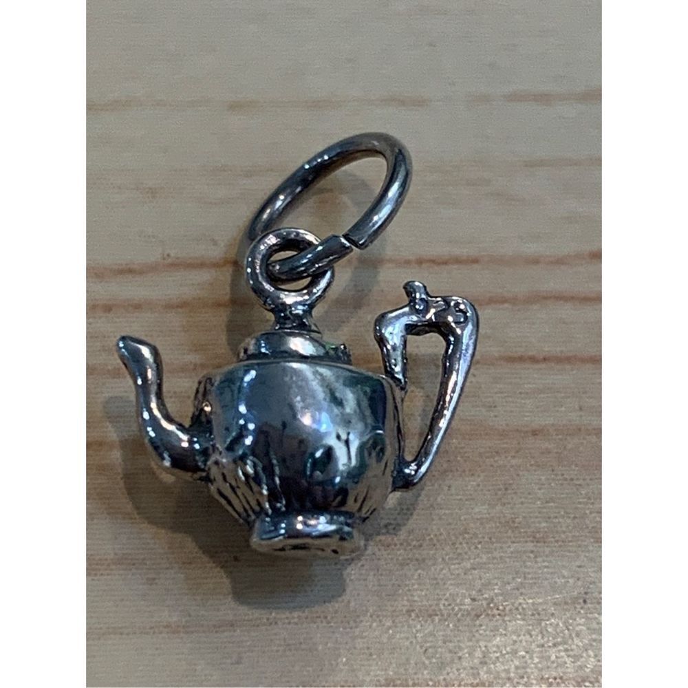 Vintage Mini Tea Pot Sterling Silver Jewelry Charm